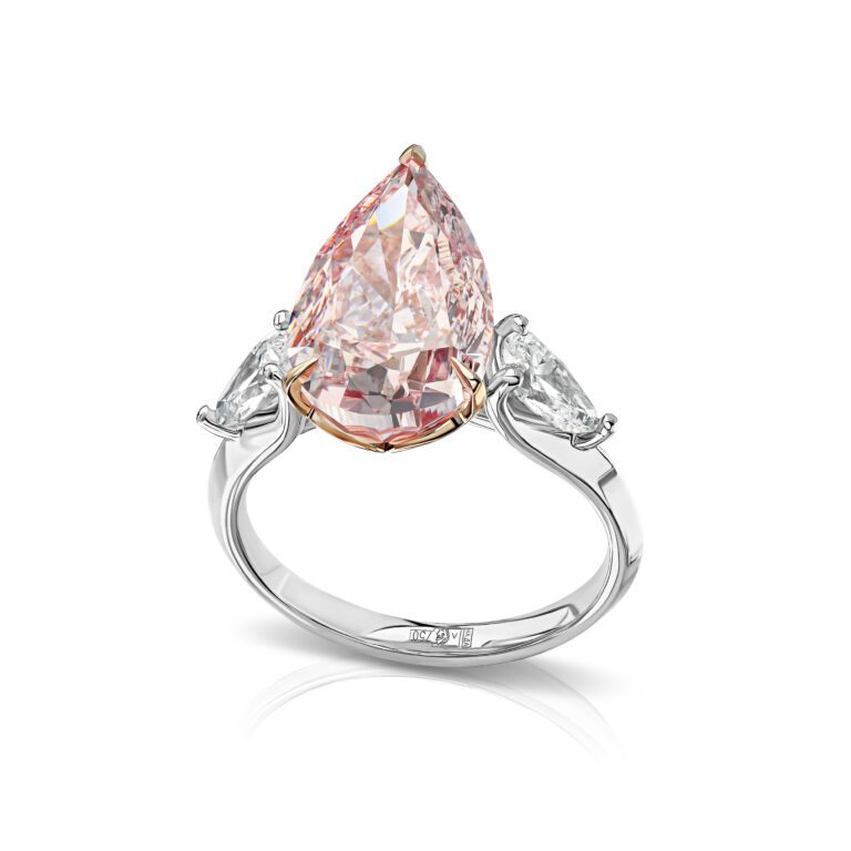 Pink Diamond ring 5.34 ct