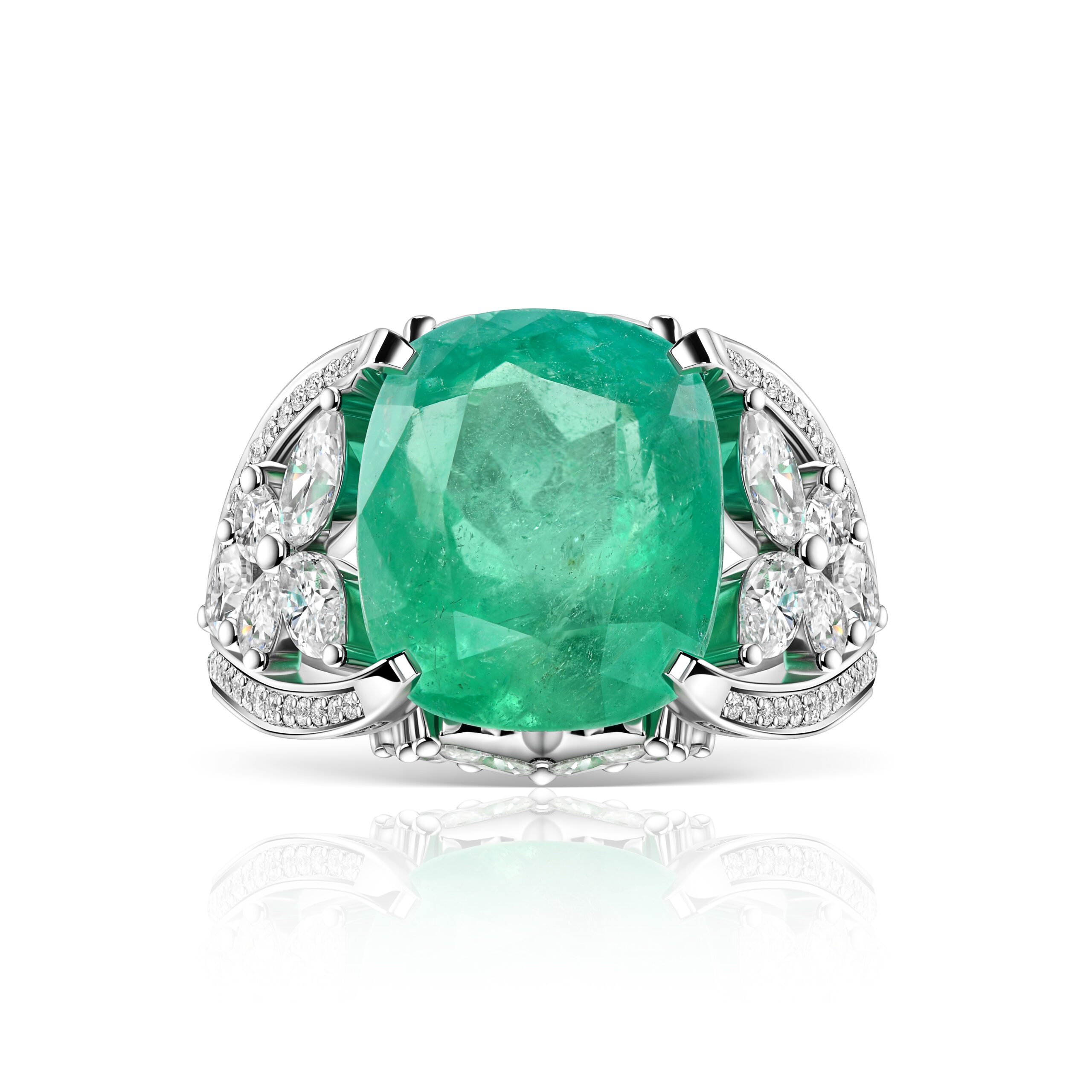 Emerald ring 8.51 ct #1