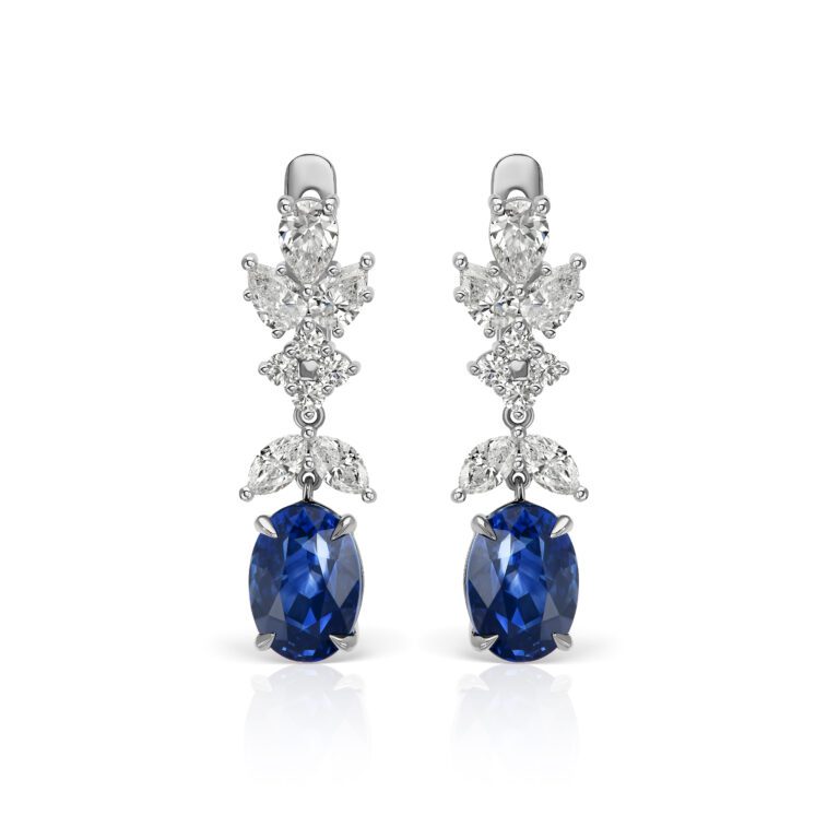 Sapphire earrings 8.6 ct
