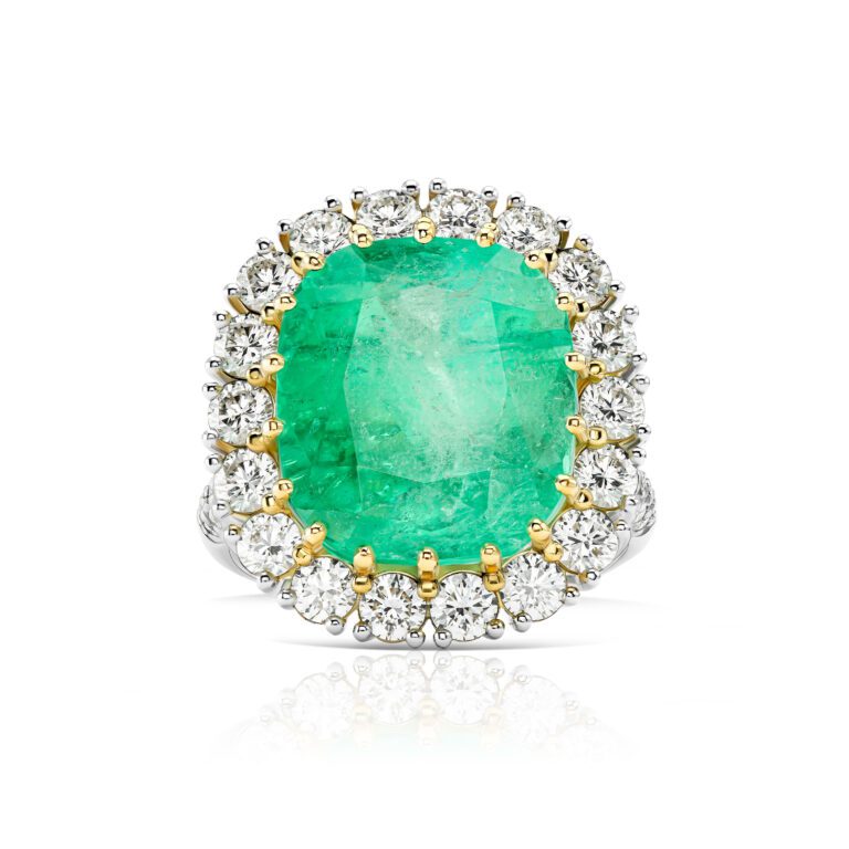 Emerald ring 9.86 ct