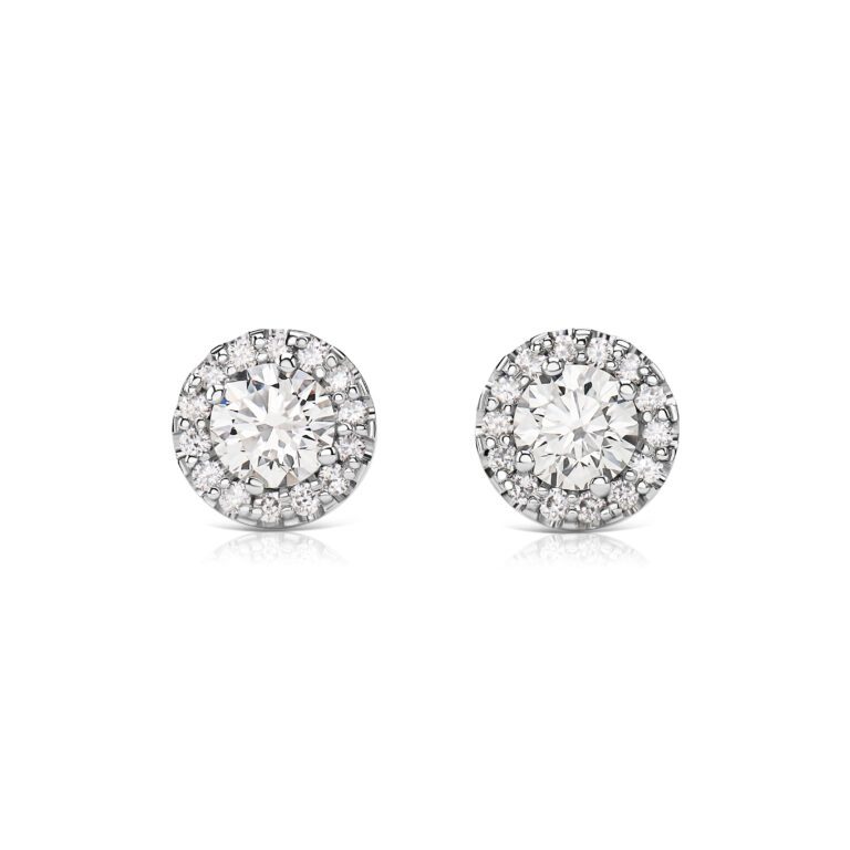 Pussets with diamonds 0.40 ct