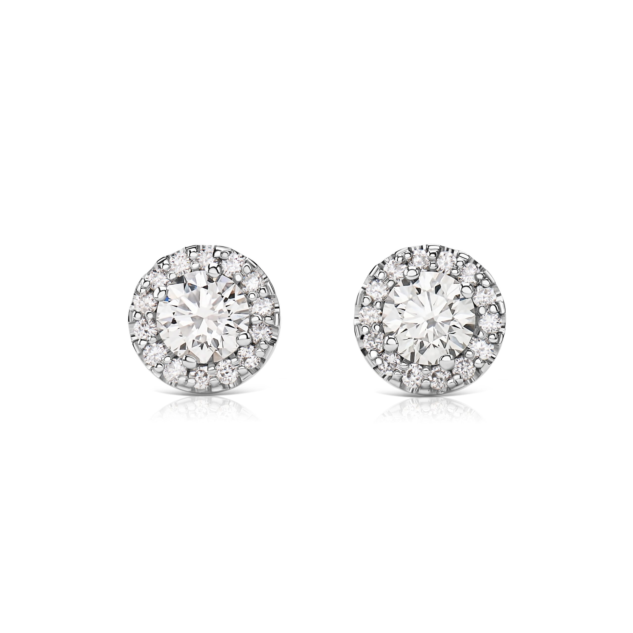 Pussets with diamonds 0.40 ct #1