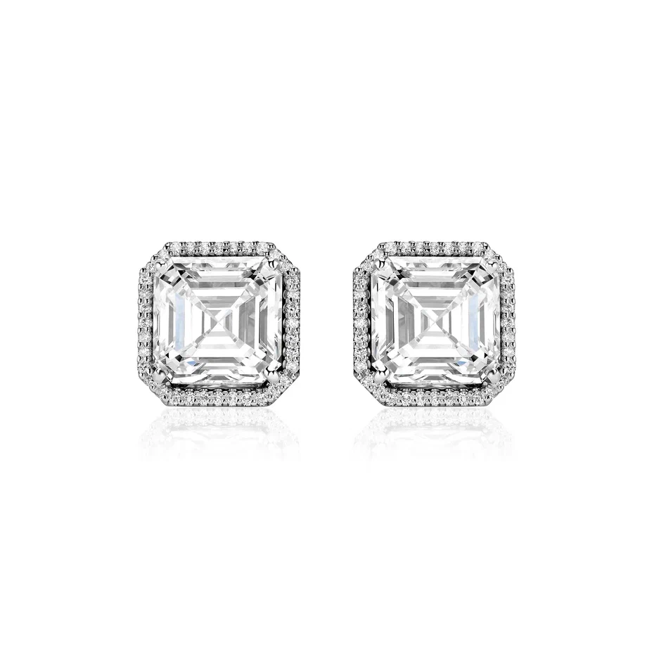 Diamond transformers stud earrings 10.26 ct #1