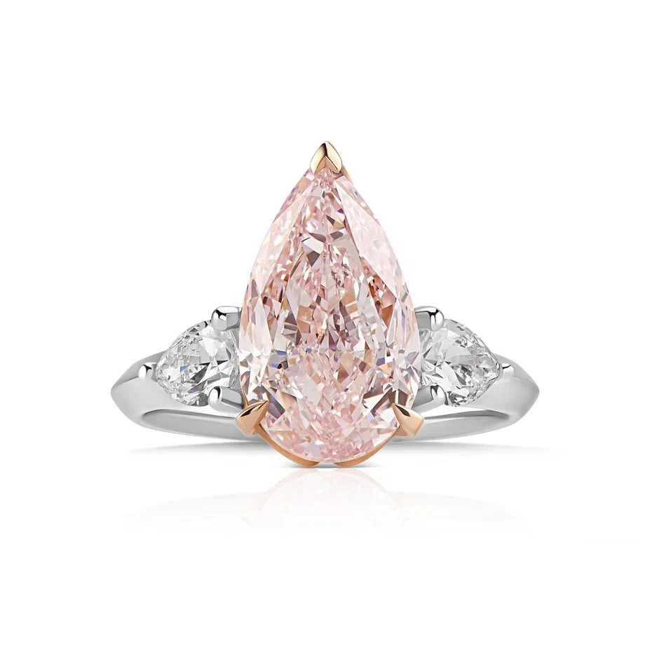 Кольцо с розовым бриллиантом 5.00 ct #1