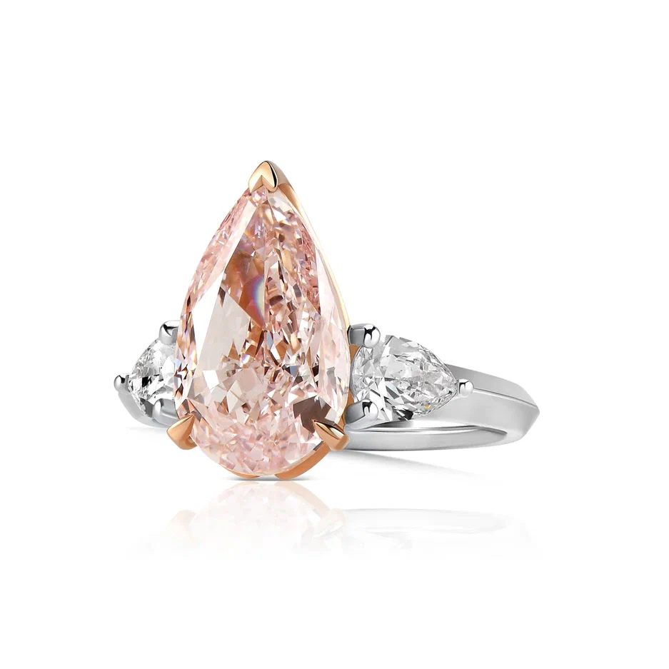 Pink diamond ring 5.00 ct #2