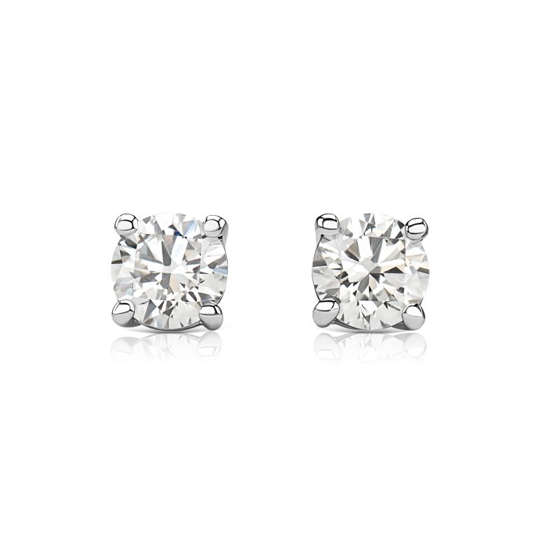 Diamond stud earrings 0.50 ct #1