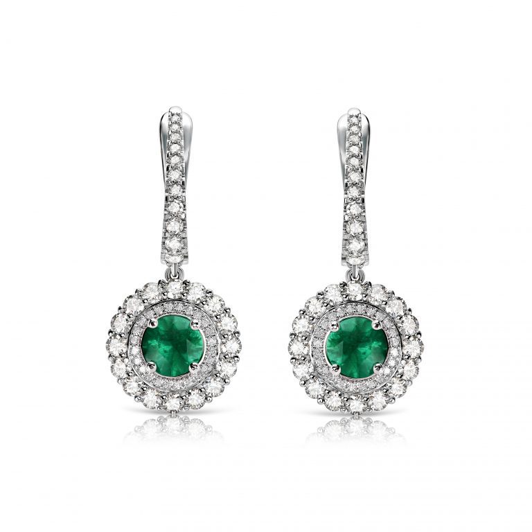 Emerald earrings 1.81 сt #1