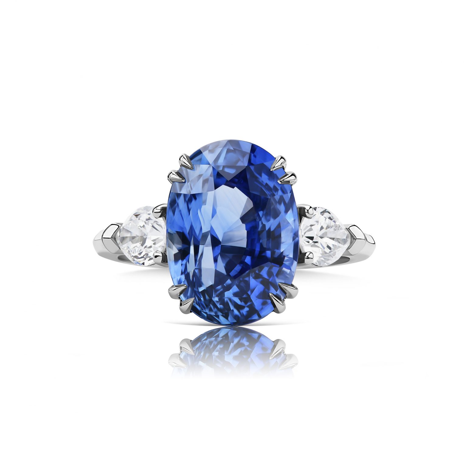 Sapphire ring 3.74 ct