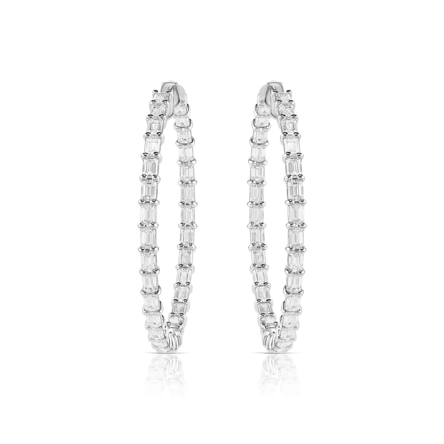 Diamond congo earrings 6.92 ct