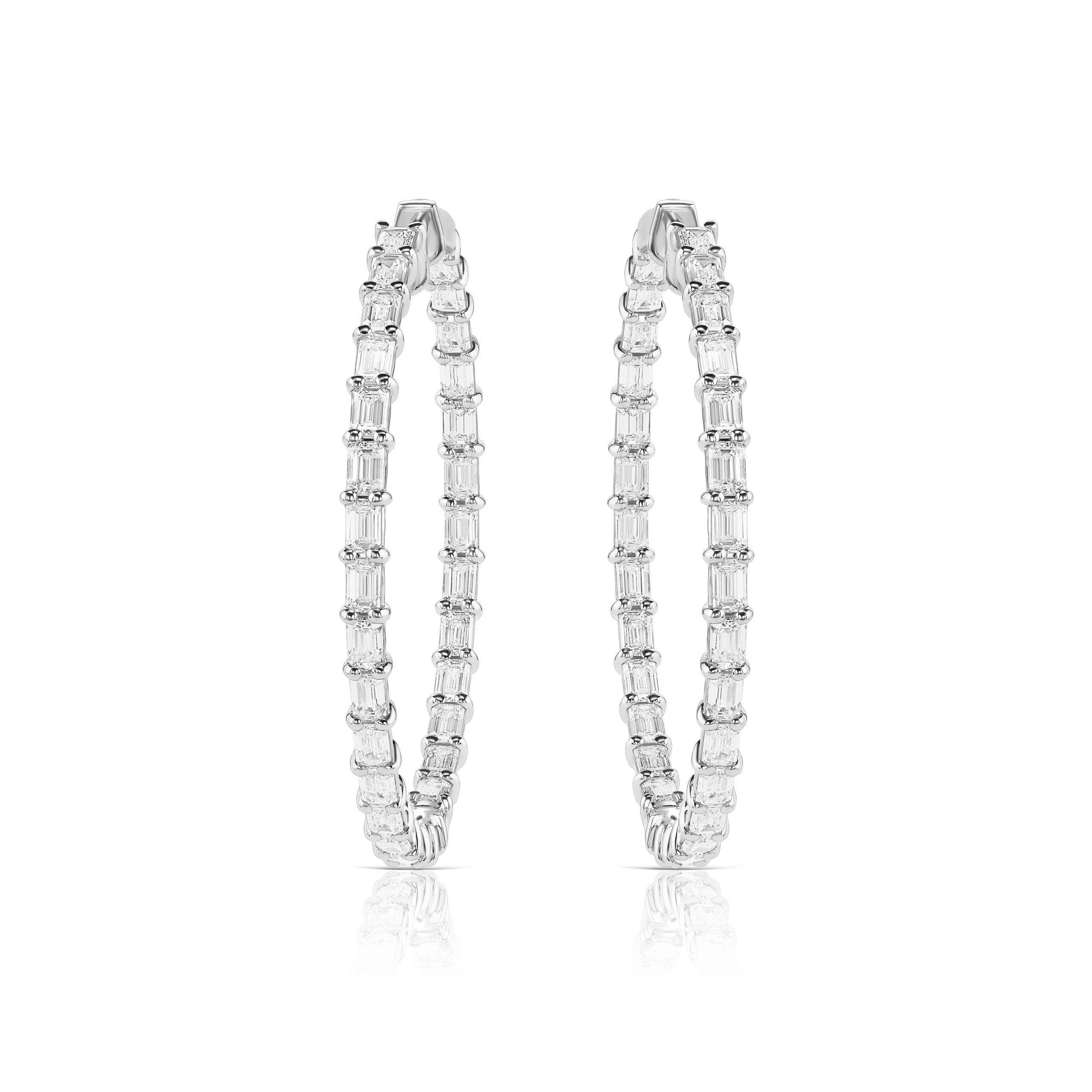 Diamond congo earrings 6.92 ct #1