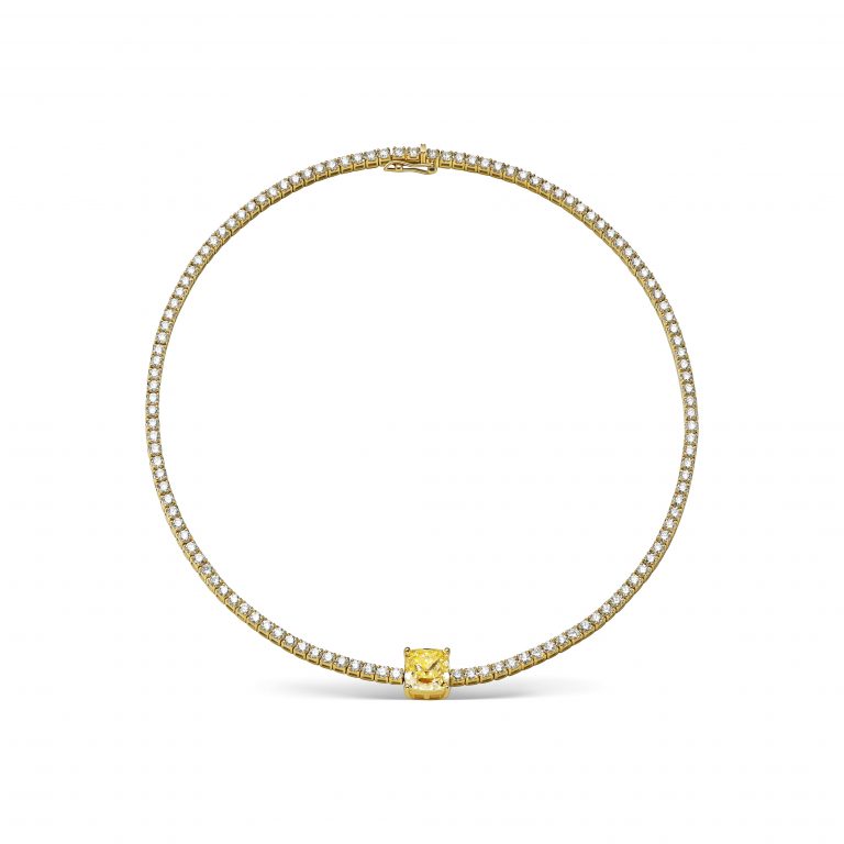 Yellow diamond necklace 3.01 ct #1