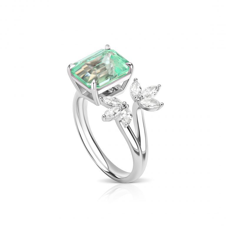 Ring with Emerald 3.30 ct #2