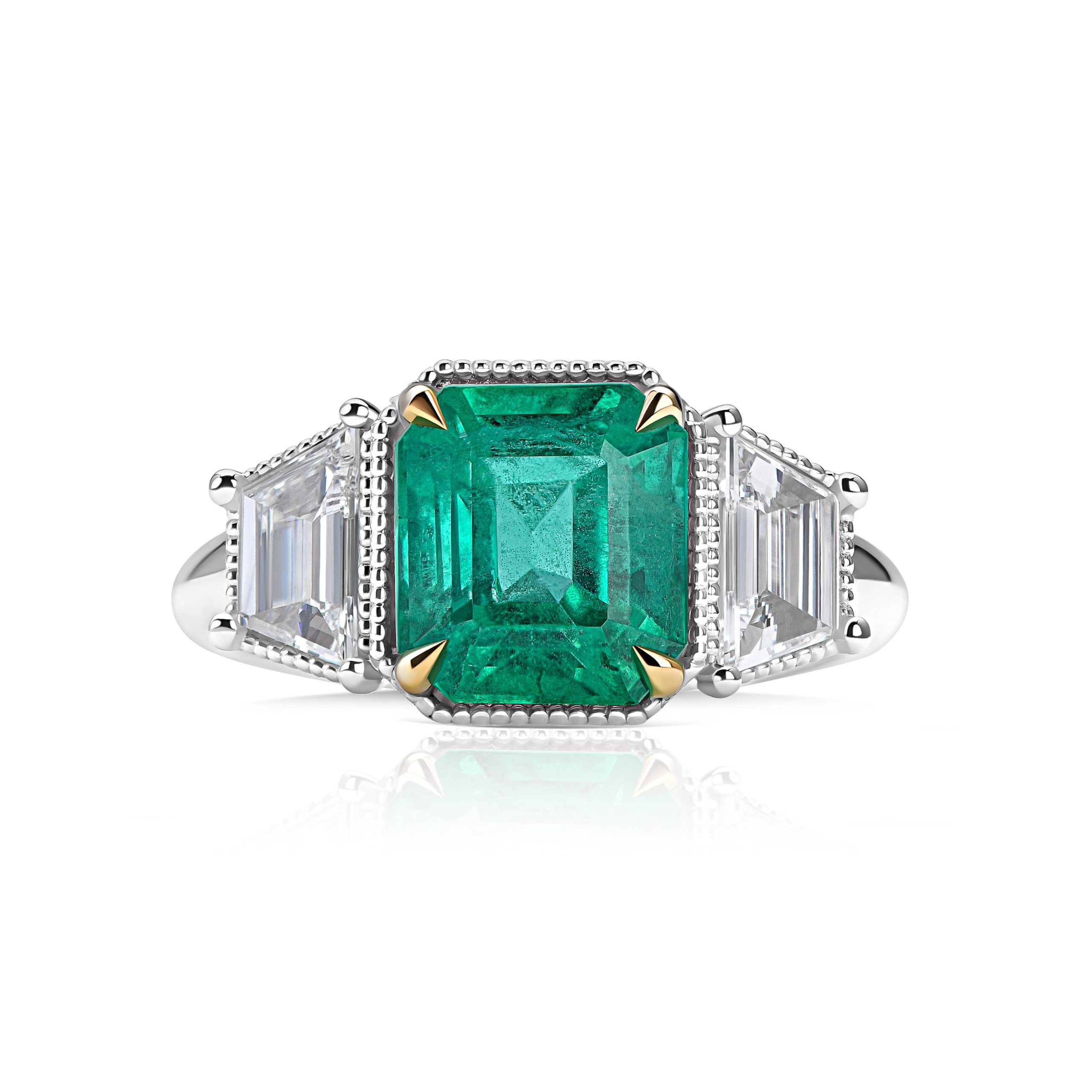 Emerald ring 3.96 ct #1