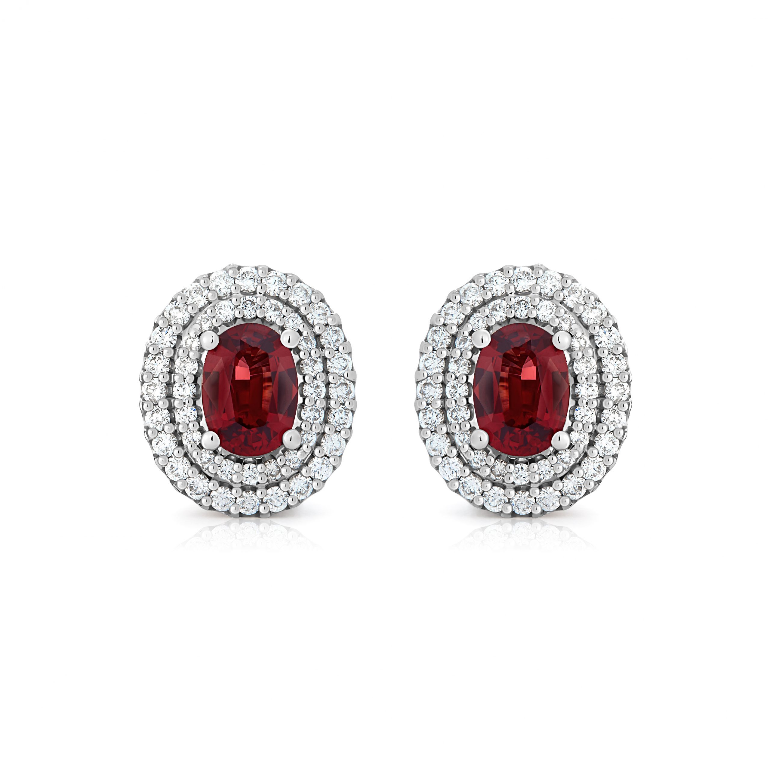 Spinel stud earrings with a total weight of 1.14 ct #1