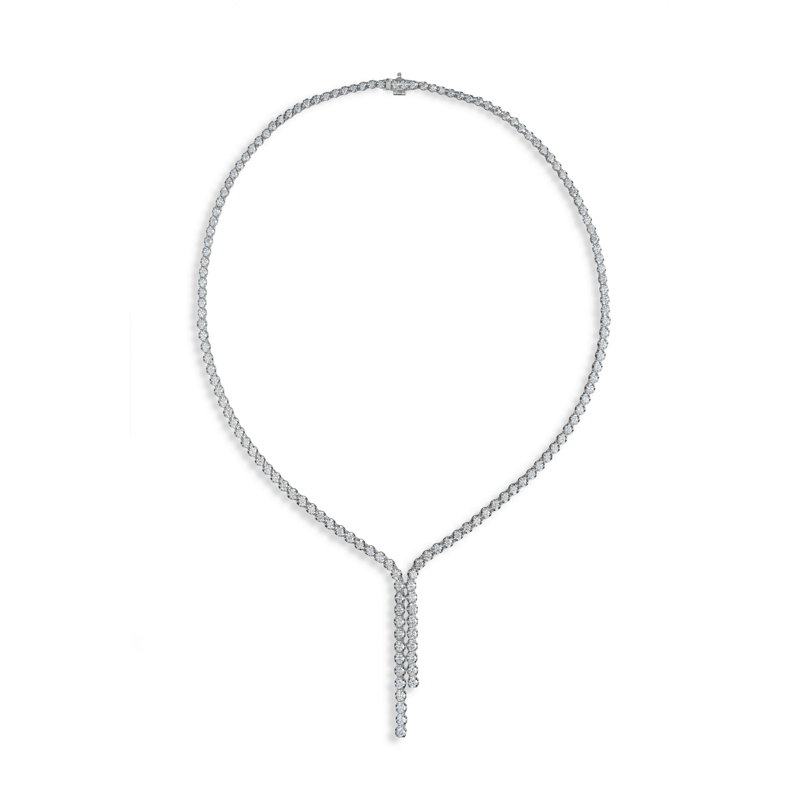 Diamonds tie necklace 6.545 ct #1