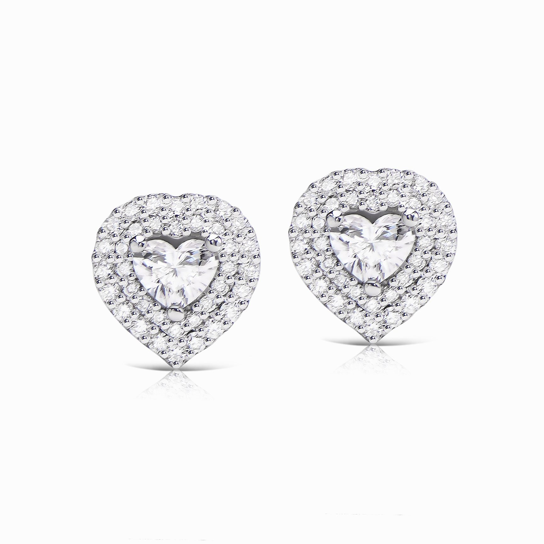 Diamond stud earrings — 2,385 ct total weight #1