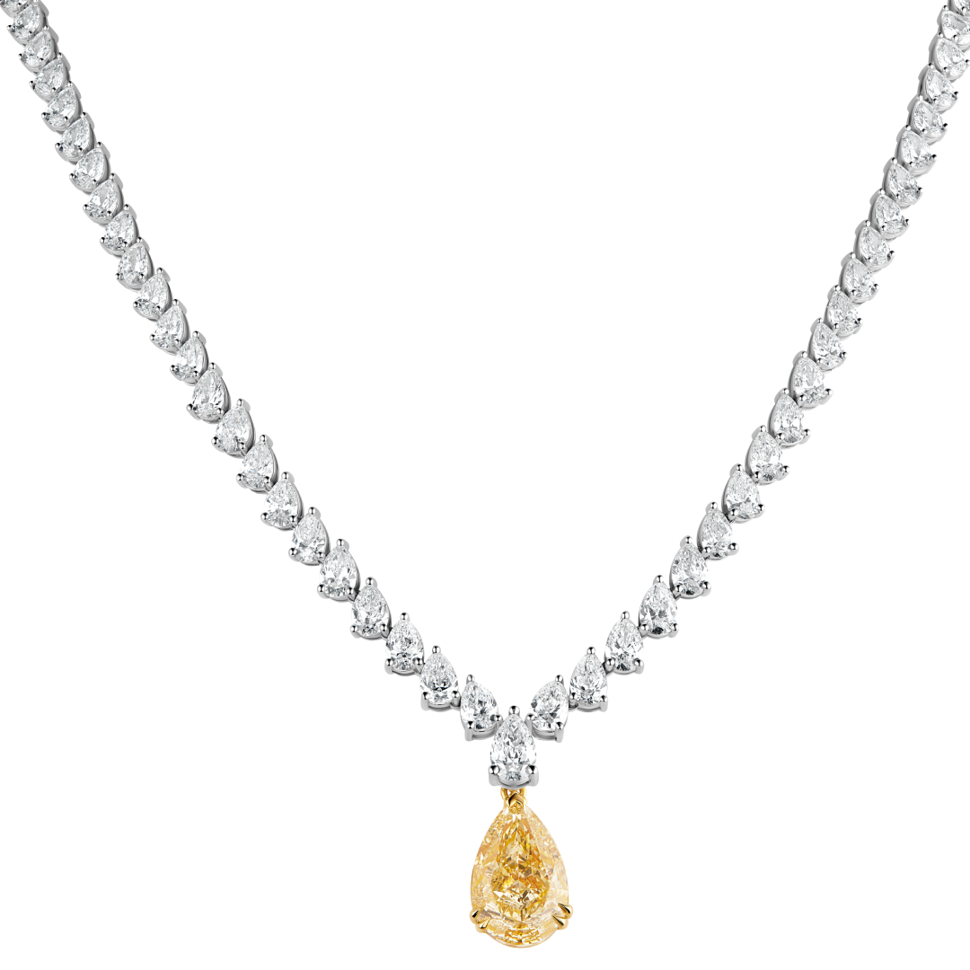 Yellow diamond 6.27 ct Transformer Necklace