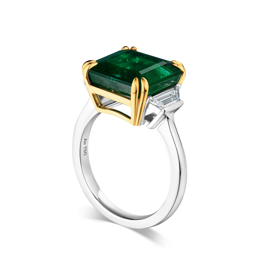 6.13 Carat Zambian Emerald Ring