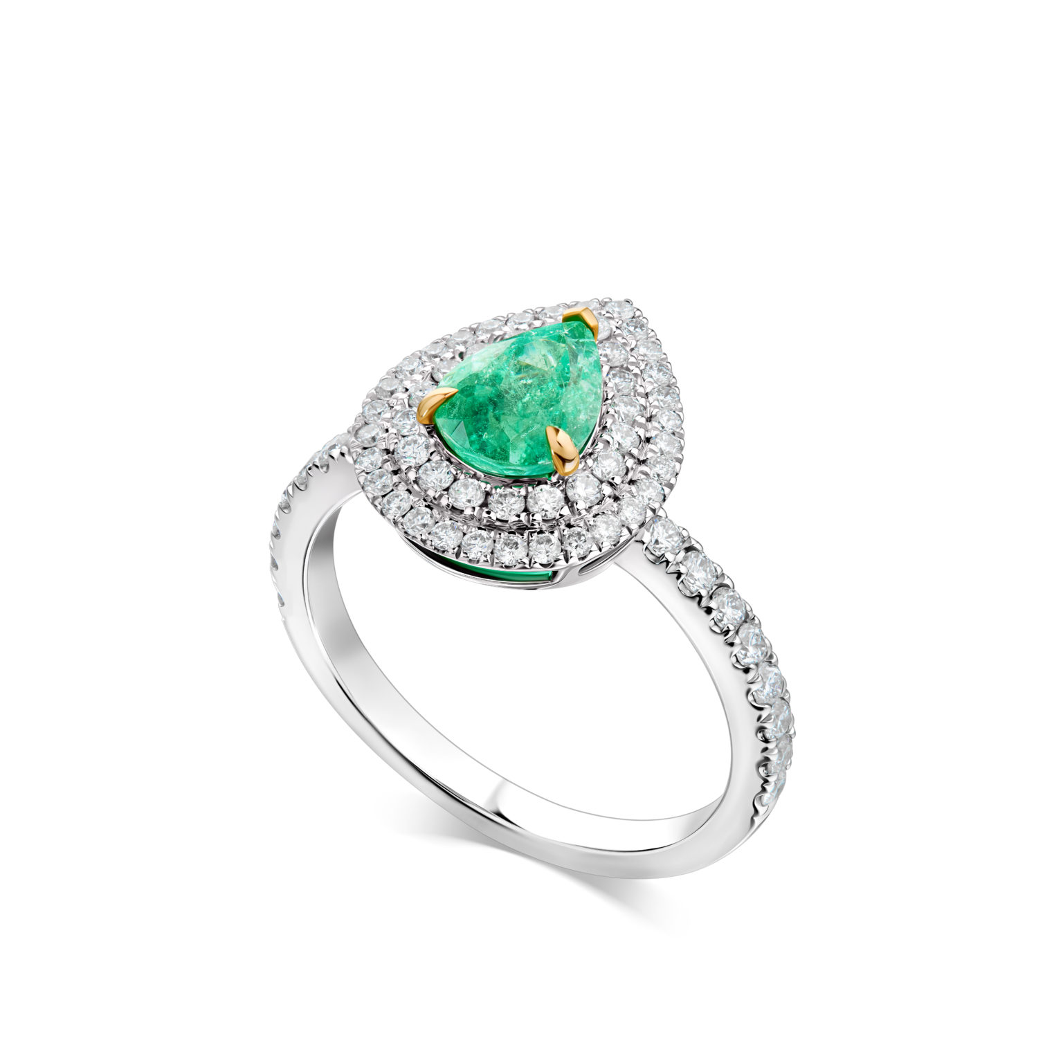Emerald Pear Ring