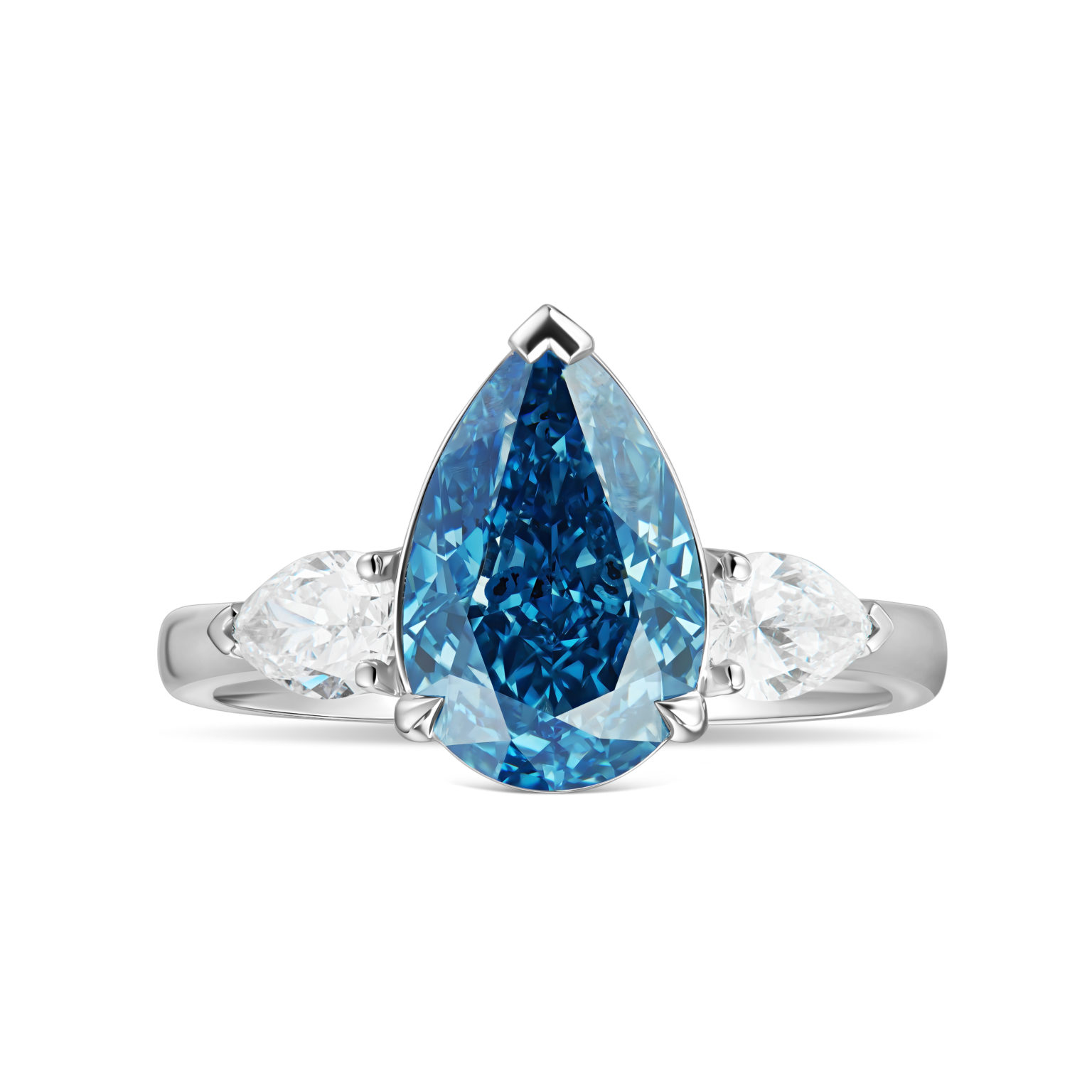Blue Diamond Ring
